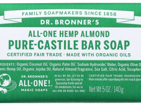 SOAP BAR DR BRONNERS  ALMOND   5 OZ   018787781050 For Discount