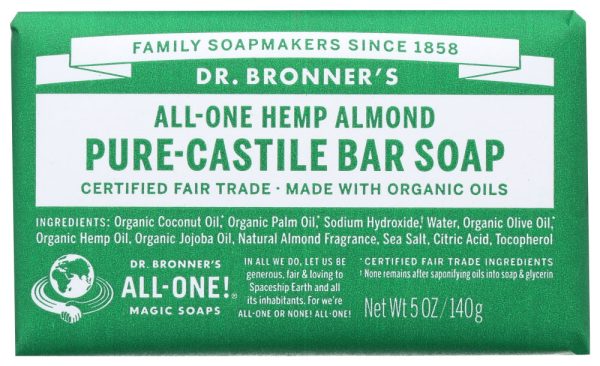 SOAP BAR DR BRONNERS  ALMOND   5 OZ   018787781050 For Discount