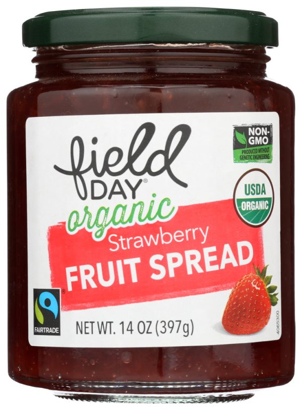 SPREAD FIELD DAY STRAWBERRY ORGANIC   14 OZ   042563602062 For Discount