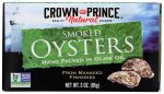 OYSTER CROWN PRINCE SMOKED IN OLIVE OIL   3 OZ   73230008511 For Discount