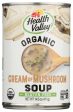 SOUP HEALTH VALLEY CREAM OF MUSHROOM   14.5OZ   35742229112 Hot on Sale