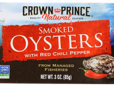 OYSTER CROWN PRINCE W CHILI SMOKED   10 OZ   73230008665 Online Sale