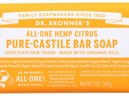 SOAP BAR DR BRONNERS  CITRUS   5 OZ   018787787052 Online now