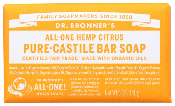 SOAP BAR DR BRONNERS  CITRUS   5 OZ   018787787052 Online now