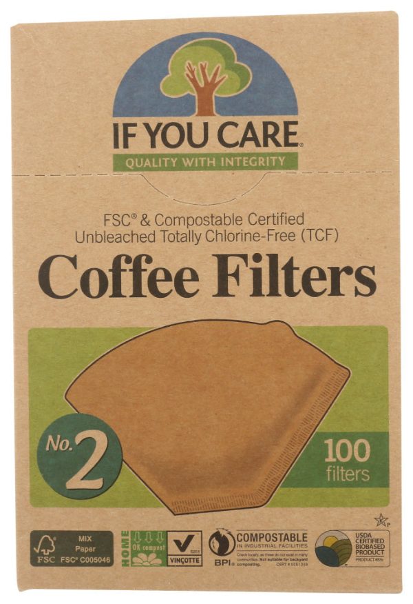 COFFEE FILTER IF YOU CARE #2 CONE   100 CT   770009001123 on Sale