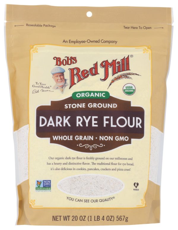 RYE FLOUR BOB S RED MILL DARK ORGANIC   22 OZ   039978113139 Supply