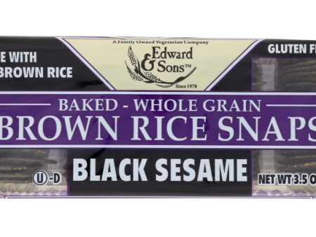 CRACKER EDWARD BROWN RICE SNAP   3.5OZ   39631000462 Supply