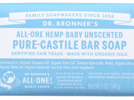 SOAP BAR DR BRONNERS  BABY MILD   5 OZ   018787782057 Supply