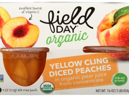 FRUIT FIELD DAY PEACH CUP ORGANIC   4 4 OZ   042563601942 Online Sale