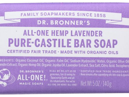 SOAP BAR DR BRONNERS  LAVENDER   5 OZ   018787784051 Online Hot Sale