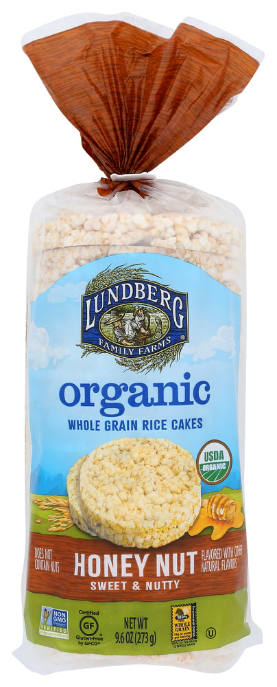 RICE CAKE LUNDBERG FAMILY FARM HONEY NUT ORGANIC   9.6 OZ   73416530904 Online Sale