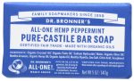 SOAP BAR DR BRONNERS  PEPPERMINT   5 OZ   018787785058 For Cheap