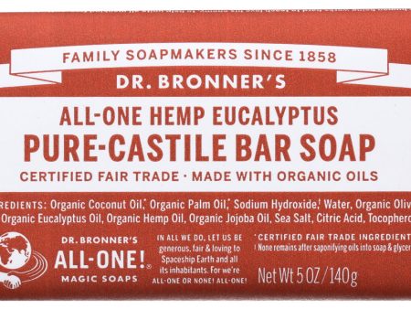 SOAP BAR DR BRONNERS  EUCALYPTUS   5 OZ   018787783054 Online Hot Sale