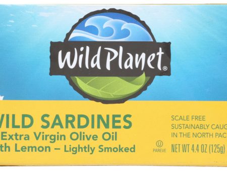 SARDINES WILD PLANET OIL&LEMON   4.375 OZ   829696000817 Cheap