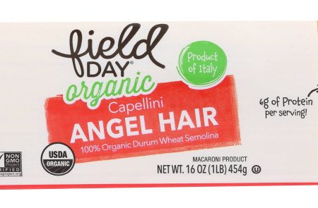 PASTA FIELD DAY ANGEL HAIR ORGANIC   16 OZ   42563600099 For Sale