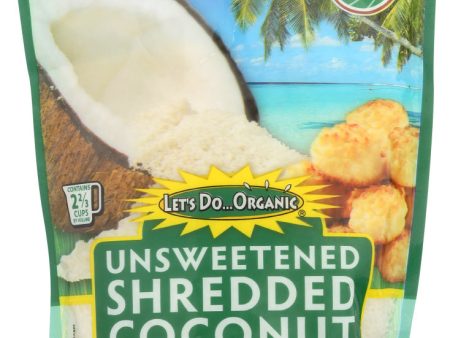 COCONUT LET S DO ORGANIC SHREDDED   8 OZ   043182005203 For Cheap