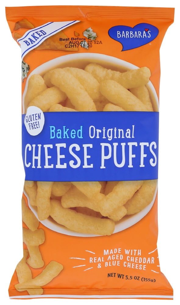 CHEESE PUFF BARBARA S BAKERY BAKED   5.5 OZ   70617000793 For Sale