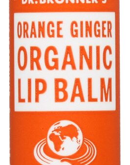 LIP BALM DR BRONNER ORANGE GINGER   .15 OZ   018787920015 Online