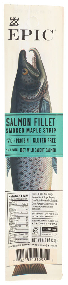 MEAT STRIP EPIC SALMON   .8 OZ   732153015951 Sale