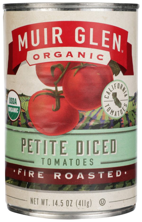 TOM MUIR GLEN FIRE PETITE DICED 14O     725342429448 on Sale