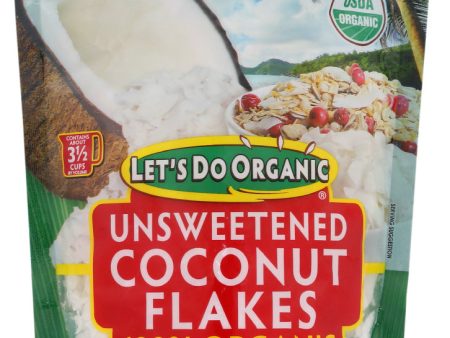 COCONUT LET S DO ORGANIC FLAKES   7 OZ   043182005227 Cheap