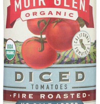 Muir Glen Organic Diced Fire Roasted Tomato No Salt ( 12X14.5 Oz)     725342269266 Online