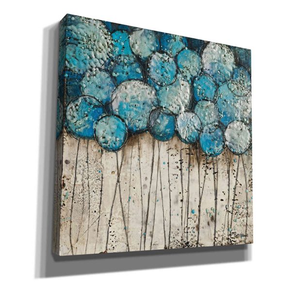 Bubble Trees in Blue  by Britt Hallowell, Canvas Wall Art Online