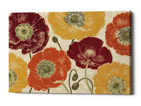 A Poppys Touch I Spice  by Daphne Brissonet, Canvas Wall Art For Sale