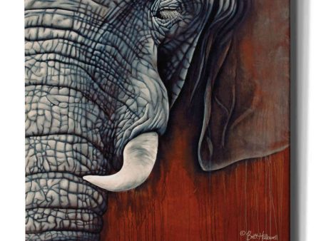 Revering Tembo  by Britt Hallowell, Canvas Wall Art Sale