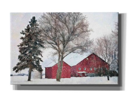 Snowy Barn  by Bluebird Barn, Canvas Wall Art Supply