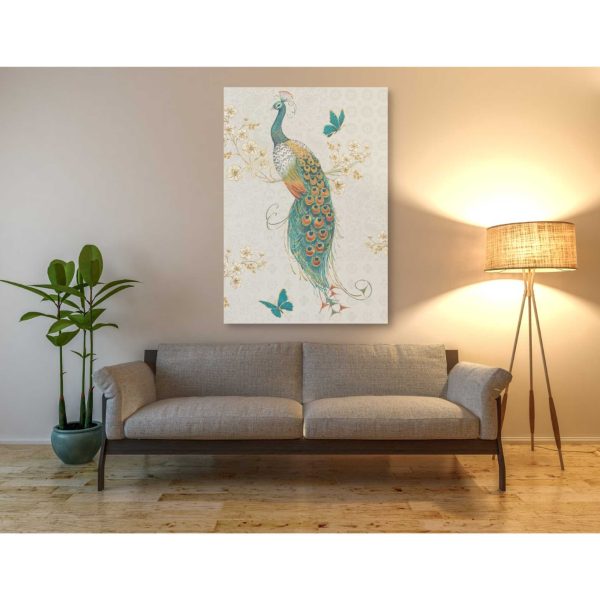 Ornate Peacock IXA  by Daphne Brissonet, Canvas Wall Art Sale