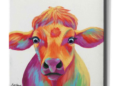 Cheery Cow  by Britt Hallowell, Canvas Wall Art Fashion