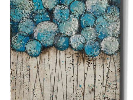 Bubble Trees in Blue  by Britt Hallowell, Canvas Wall Art Online