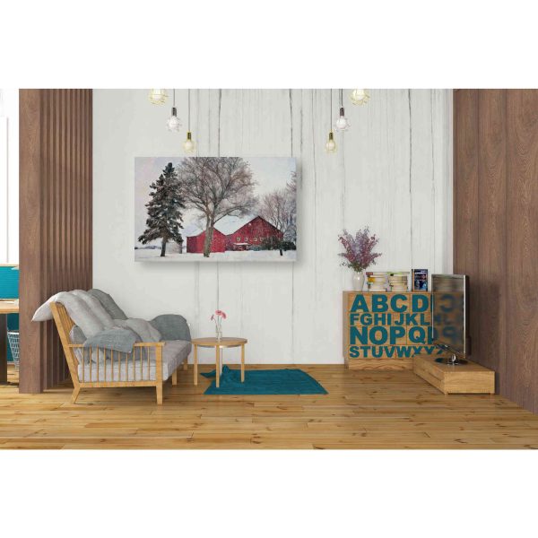 Snowy Barn  by Bluebird Barn, Canvas Wall Art Supply