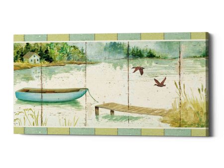 Lakeside Dock  by Daphne Brissonet, Canvas Wall Art Online Hot Sale