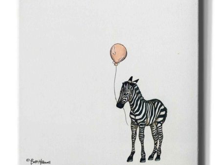 Nursery Zebra  by Britt Hallowell, Canvas Wall Art For Sale