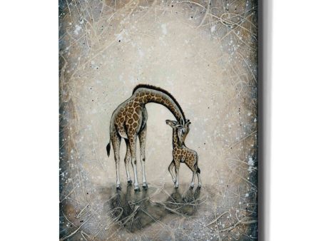 My Love for You-Giraffes  by Britt Hallowell, Canvas Wall Art Hot on Sale