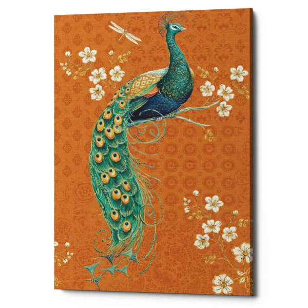 Ornate Peacock IX Spice  by Daphne Brissonet, Canvas Wall Art Fashion