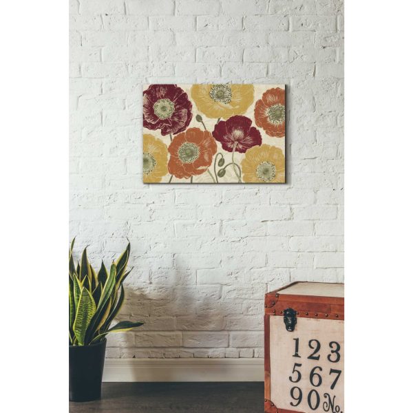 A Poppys Touch I Spice  by Daphne Brissonet, Canvas Wall Art For Sale