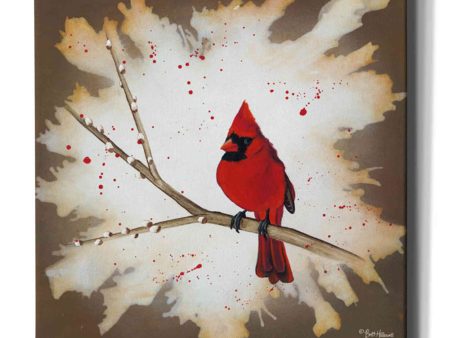 Weathered Friends - Cardinal  by Britt Hallowell, Canvas Wall Art Sale