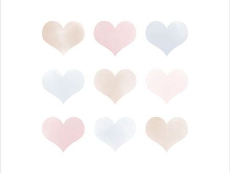 SB1218 - Watercolor Hearts - 12x12 Online Hot Sale