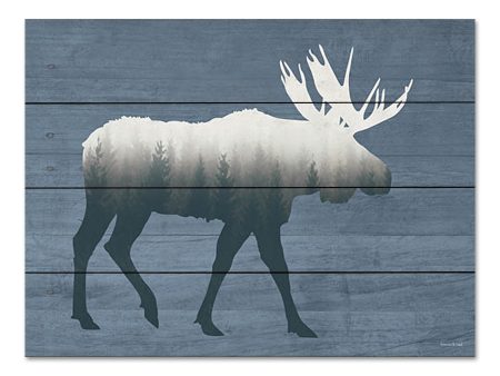 LET748PAL - Born in the Wild Moose - 16x12 Hot on Sale