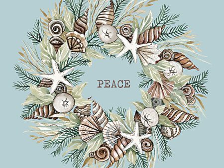 CIN3949 - Peace Coastal Wreath - 12x12 on Sale