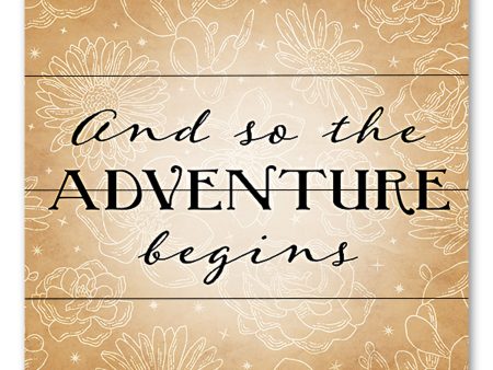 YND271PAL - And So the Adventure Begins - 12x12 Cheap