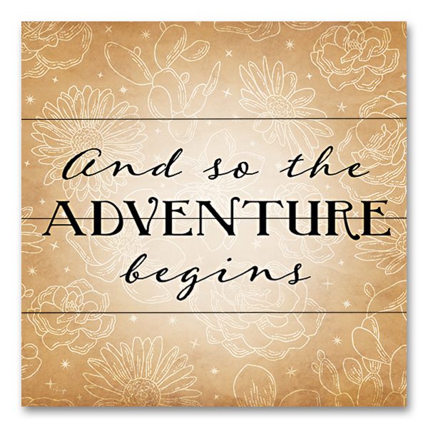 YND271PAL - And So the Adventure Begins - 12x12 Cheap