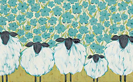 MN364 - Floral Flock I     - 20x10 Online Sale