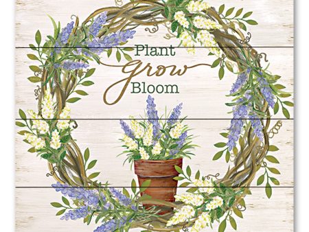 ALP2271PAL - Plant, Grow, Bloom Wreath - 12x12 Online