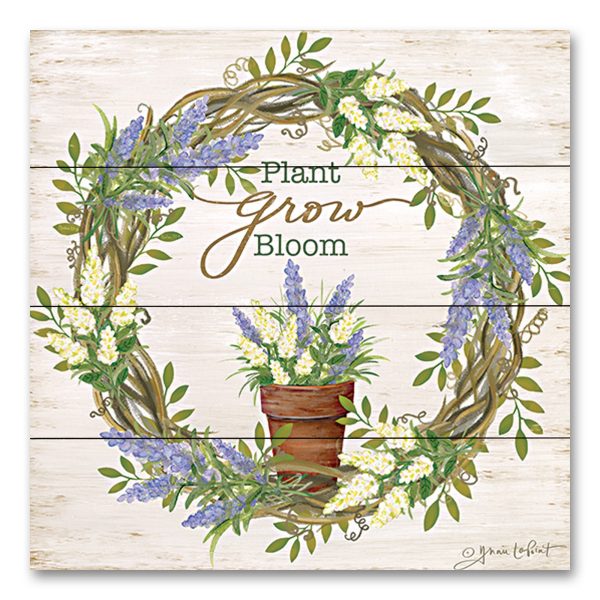 ALP2271PAL - Plant, Grow, Bloom Wreath - 12x12 Online