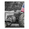 RIG101PAL - Tractor with American Flag - 16x12 Discount